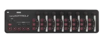 Korg nanoKONTROL2 Slim-Line USB Control Surface, Black - Image 1 of 4