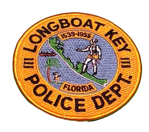 LONGBOAT KEY FLORIDA 1539-1955 FL 3 7/8" POLICE PATCH FREE SHIPPING!!! - Picture 1 of 1
