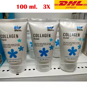 Bio Skin Collagen Foam Cleansing Foam Facial Cleanser 100 ml. 3X - Picture 1 of 7