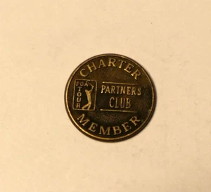 Vintage PGA Tour Partners Club Charter Member Coin Token Charm - Picture 1 of 4