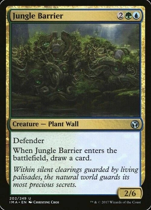 X4 Jungle Barrier Iconic Masters LP/NM MTG Magic DNA GAMES - Image 1 of 1