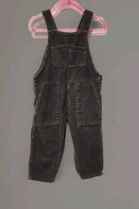 ZARA Long Corduroy Overalls Grey Playsuit Size 12-18months Unisex - Picture 1 of 7