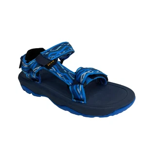 Teva Hurricane Toddler Boys Sport Sandals Size 10 Blue Lightweight Adjust Straps - Picture 1 of 11