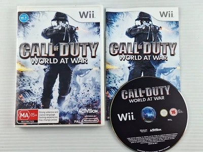 Call Of Duty World At War Nintendo Wii - Complete With Manual - Image 1 of 2