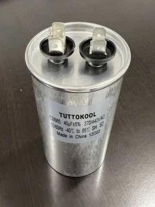 Tuttokool GCR3440 40uf Microfarad Motor de Doble Sección Condensador de Funcionamiento Redondo en - Imagen 1 de 3