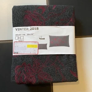 Funda de almohada reversible IKEA Vinter 2018 40x65 cm 16x26" nueva con etiquetas - Imagen 1 de 4