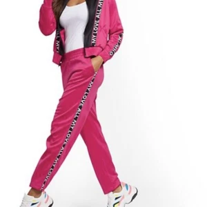 NewYork&Co Pink “All My Love" Track Pant size L - Picture 1 of 12