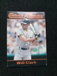 1990 Collect A Books #4 of 36 WILL CLARK Giants VG+ - Picture 1 of 2