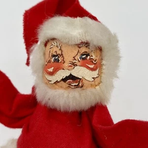 Vintage Annalee Mobilitee Doll Santa Claus Project For Parts - Picture 1 of 15