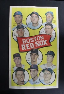 Póster Topps Baseball Boston 1969 de los Medias Rojas en muy buen estado/ex *M194 - Imagen 1 de 2