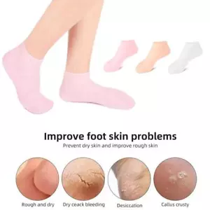 Foot Spa Pedicure Socks Moisturizing Socks FootCare Socks LongSilicone Sock - Picture 1 of 15