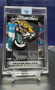 2022 Panini Black Sizeable Signatures Travon Walker Jumbo Jaguars Patch* READ🔥 - Picture 1 of 8