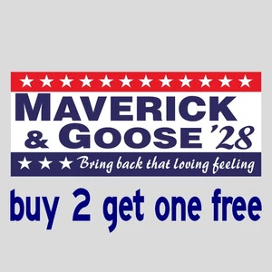 Maverick & Goose 2028 Top Gun Loving Feeling Bumper Sticker GoGoStickers - Picture 1 of 1