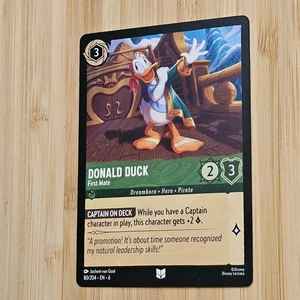 PIRATE DONALD DUCK FIRST MATE 80/204 1PC LORCANA DISNEY CARD DREAMBORN HERO - Bild 1 von 2