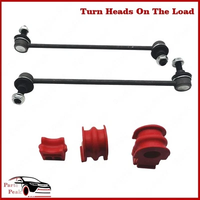 4PCS FRONT STABILIZER SWAY BAR LINK SET AND BUSHINGS FOR NISSAN ROGUE 2008-2013 - Imagem 1 de 4