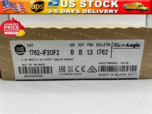New Factory Sealed AB 1762-IF2OF2 MicroLogix1200 Analog I/O Module US Free Tax - Picture 1 of 1