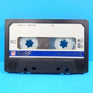 🍒 1x BASF ferrochrom III 90 * FerroChrome * Type 3 * Cassette Kassette * 1982 - Bild 1 von 4