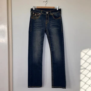 True Religion Jeans – Size 30 – Dark Wash – Pocket Stitching – Made in USA - Picture 1 of 14