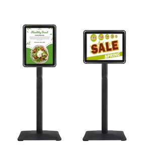 Heavy-Duty 8.5x11 in Floor Stand Holder, Poster Display With PVC Sheet & Heav... - Picture 1 of 9