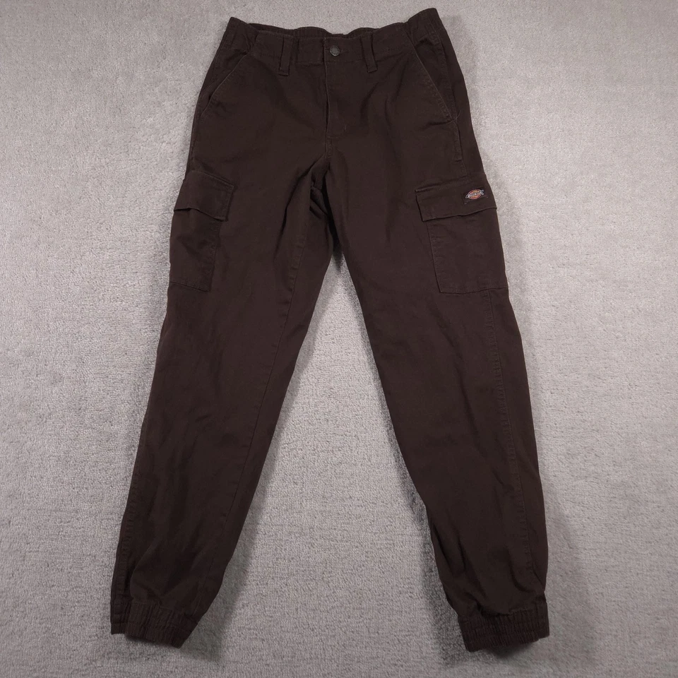Pantalones cargo Dickies para hombre 29R marrón dobladillo elástico jogger bolsillos utilitarios ropa de trabajo Foto 1 de 4