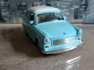 Trabant 601 Berliner Mauerfall DDR Trabi Blau/Weiß Modellauto 🔥🏆🔥 neu/ovp - Bild 1 von 10