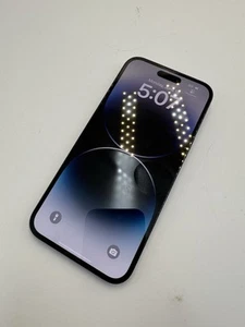 Apple iPhone 14 Pro Max Deep Purple 256GB Unlocked - Cracked Back - Camera Spot - Zdjęcie 1 z 8
