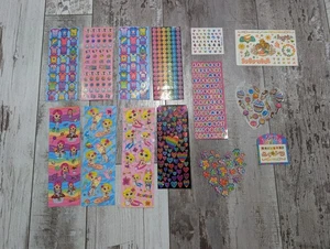 Vintage Lisa Frank Sticker Tattoo Mods Lot verschiedene Blätter Neu 14 Blatt - Bild 1 von 7
