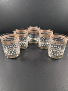 5 MCM Durchbruch 22 K Goldbänder erhöhte Wassertropfen Bar Steine Gläser - Bild 1 von 13