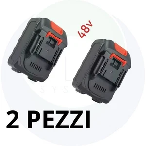 2X BATTERIA DA 48V PER MOTOSEGA IDROPULITRICE DECESPUGLIATORE BATTERIE DI RICAMB - Foto 1 di 4