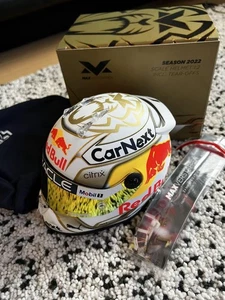 Max Verstappen 1/2 scale Helmet 2022 Red Bull ORACLE Schuberth MINT - Picture 1 of 14