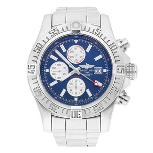Breitling Breitling Super Avenger II A13371111C1A1 esfera azul acero inoxidable... - Imagen 1 de 8