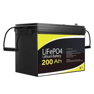 12V 200Ah Battery LiFePO4 Lithium Iron BMS Camping Emergency Backup Solar Boat - Picture 1 of 24