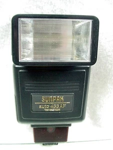 Sunpak Auto 433AF TTL Flash | For Minolta AF | Tested | Works Great | $14.25 | - Picture 1 of 6