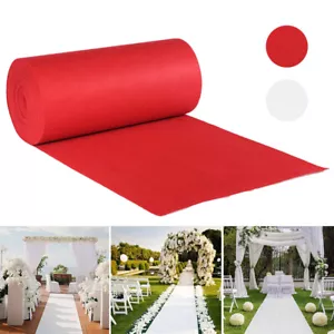 16/40ft Wedding Carpet Aisle Floor Runner Disposable Scene Celebrity Party Decor - Picture 1 of 35