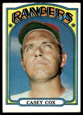 1972 Topps Casey Cox Texas Rangers #231