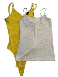 Women’s Tops Lot 2 Bodysuit And Tank Top Size Small - Picture 1 of 7