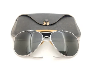 Gafas de sol vintage de aviador grises Rochester Optical G-6250 de EE. UU. con estuche - Imagen 1 de 18