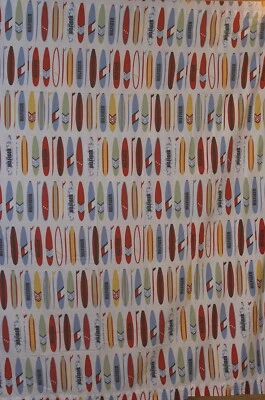 Tommy Hilfiger Surf Board Twin Flat Sheet Surfs Up Fabric Crafting Sewing - Image 1 of 4