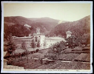 Foto albúmina del Instituto Comunal de Toscana Italia Vallombrosa años 1900 - Imagen 1 de 2