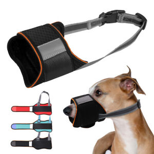 Anti Barking Dog Muzzle for Small Large Dogs Adjustable Mesh Nylon Mouth Cover