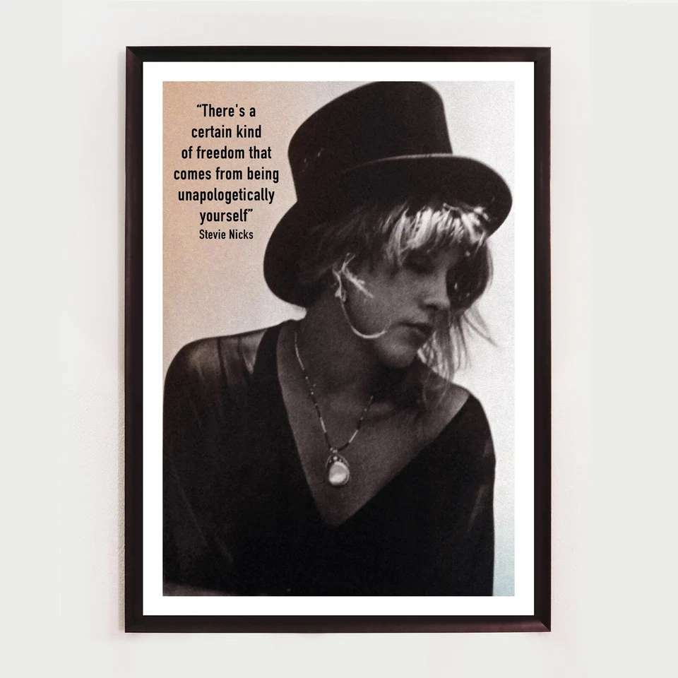 Stevie Nicks, Fleetwood Mac, Unframed Song lyric Music Print, Home Decor - Image 1 of 1
