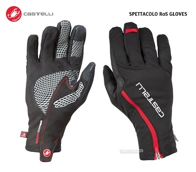 Guantes de ciclismo de invierno Castelli SPETTACOLO RoS: NEGRO/ROJO Foto 1 de 2