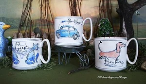 ANTHROPOLOGIE SKETCH MUGS -NIB- THEY’RE VERY COOL BUT DRAW YOUR OWN CONCLUSION! - Bild 1 von 27