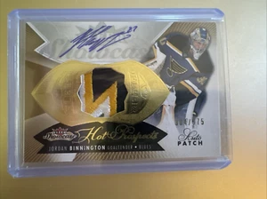 Jordan Binnington Fleer Hot Prospects Patch Auto /375 - Picture 1 of 2