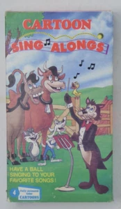 Cartoon Sing Alongs (VHS, 1991) Animation Kids Klassics - Picture 1 of 10
