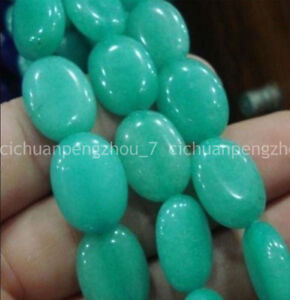Natural 13x18mm Brazilian Blue Aquamarine Oval Gemstone Loose Beads 15''