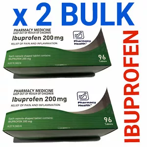 Ibuprofen 200mg Pharmacy Health - 192 Tablets - BULK BUY SAVE, Nurofen Generic - Picture 1 of 1