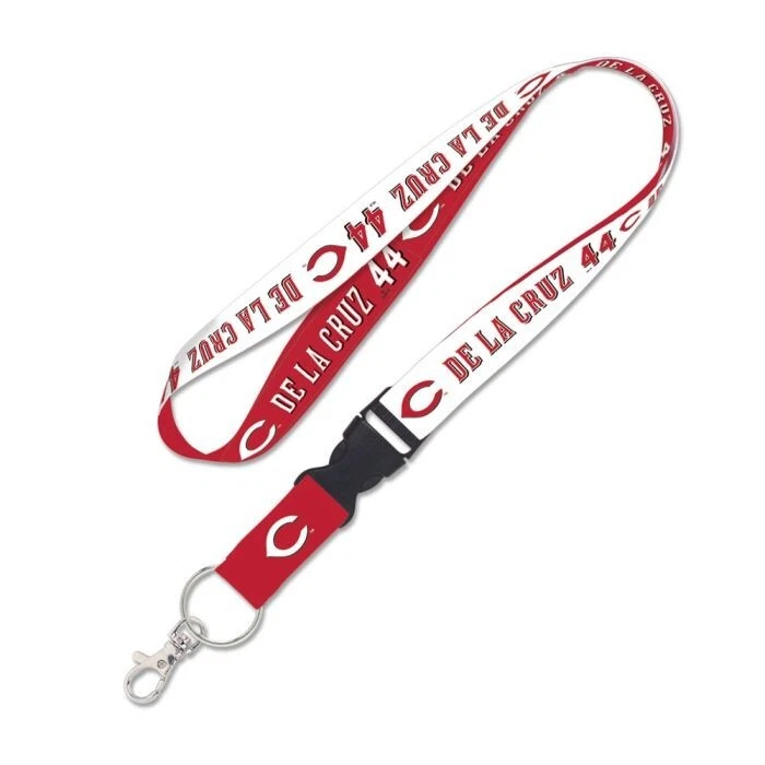 ELLY DE LA CRUZ CINCINNATI REDS KEYCHAIN LANYARD 1" WIDE 22" LONG MLB LICENSED - Image 1 of 1