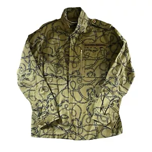 Vintage 10 Deep Chain Gang Military Jacket Size XL w/ Zip Away Hood - Picture 1 of 4