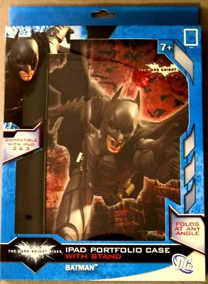 "BATMAN"  iPAD Portfolio Case w/Stand for iPad 2 & 3 The Dark Knight Rises BNIB - Image 1 of 3
